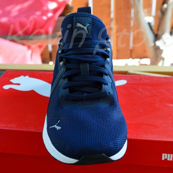 PUMA Mens Pacer Net Cage Trainers Sneakers Running Shoes Navy‎ main image 15